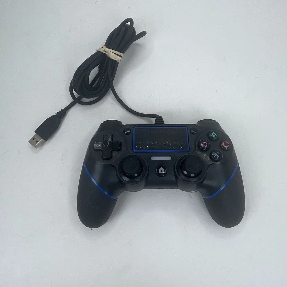 3rd Party Black PlayStation 4 Wired USB PS4 Gamepad   Controller